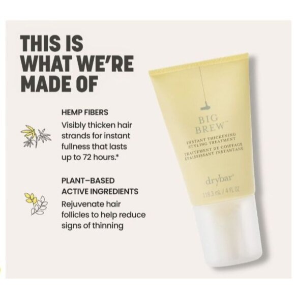 Drybar Big Brew Instant Thickening Styling Treatment 4 Oz - Picture 2 of 4